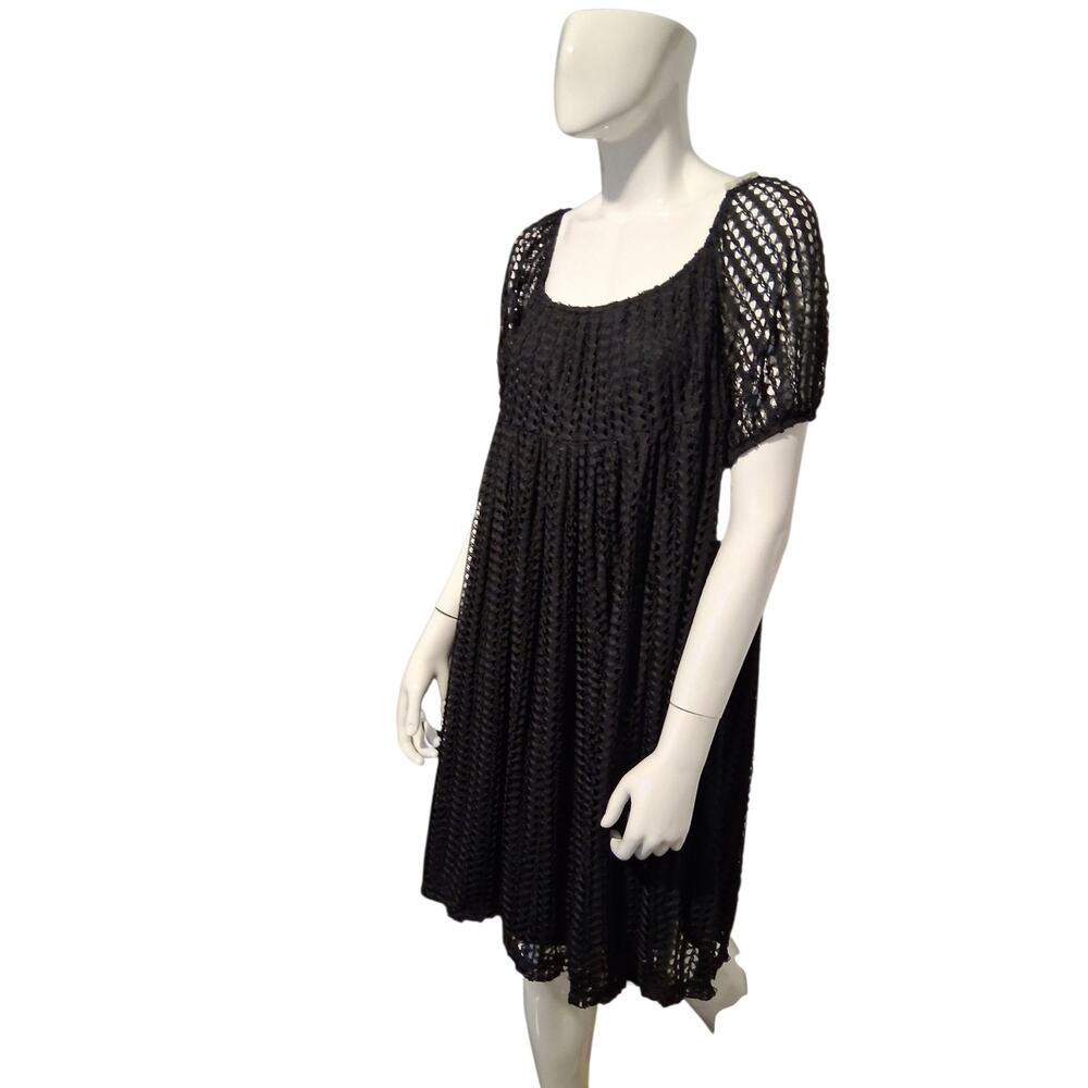 Hayden LA Daileylook Open Knit Women's Size Large Babydoll Mesh Whimsigoth Dress